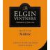 Elgin Vintners Shiraz 2009 Front Label
