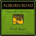 Auburn Road Winery Pinot Grigio 2013 Front Label
