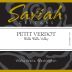 Saviah Petit Verdot 2010 Front Label