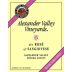 Alexander Valley Vineyards Dry Rose of Sangiovese 2008 Front Label