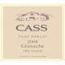 Cass Winery Grenache 2004 Front Label