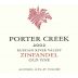Porter Creek Sonoma County Old Vine Zinfandel 2002 Front Label