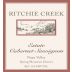 Ritchie Creek Cabernet Sauvignon 2003 Front Label
