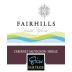Fairhills Wines Cabernet Sauvignon-Shiraz 2013 Front Label