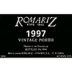 Romariz Vintage Port 1997 Front Label