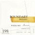 Boundary Breaks No.198 Reserve Riesling 2016 Front Label
