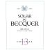 Familia Escudero Solar de Becquer Crianza 2013 Front Label
