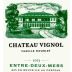 Famille Doublet Entre-deux-Mers Chateau Vignol Blanc 2013 Front Label