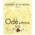 Famille Laplace Chateau d'Aydie Ode d'Aydie Blanc 2014 Front Label