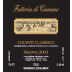 Fattoria Cinciano Chianti Classico Riserva 2003 Front Label