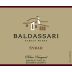 Baldassari Family Wines Nolan Syrah 2013 Front Label