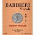 Barbieri Wine Company Rodneys Vineyard Syrah 2012 Front Label