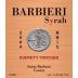 Barbieri Wine Company Rodneys Vineyard Syrah 2009 Front Label