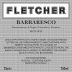 Fletcher Wines Barbaresco 2012 Front Label