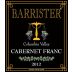 Barrister Winery Cabernet Franc 2012 Front Label
