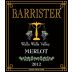Barrister Winery Merlot 2012 Front Label