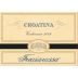 Frecciarossa Croatina 2009 Front Label