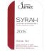 Domaine Jamet Syrah 2015 Front Label