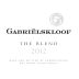 Gabrielskloof The Blend 2012 Front Label