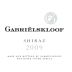 Gabrielskloof Shiraz 2009 Front Label