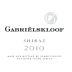 Gabrielskloof Shiraz 2010 Front Label