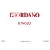 Giordano Vini Barolo 2005 Front Label