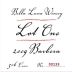 Bella Luna Winery Lot One Barbera 2009 Front Label