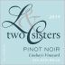 Two Sisters Lindsay's Vineyard Pinot Noir 2015 Front Label
