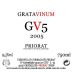 Gratavinum GV 5 2005 Front Label