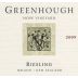 Greenhough Riesling 2009 Front Label