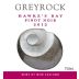 Greyrock Pinot Noir 2012 Front Label