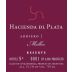 Hacienda Del Plata Arriero Reserva Malbec 2011 Front Label
