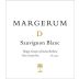 Margerum D Sauvignon Blanc 2013 Front Label