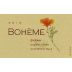 Boheme Wines Occidental Hills Syrah 2012 Front Label
