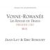 Jean-Luc & Eric Burguet Vosne-Romanee Les Rouges du Dessus Premier Cru 2013 Front Label