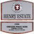 Henry Estate Umpqua Cuvee Pinot Noir 1998 Front Label