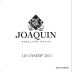 Joaquin 110 Oyster 2013 Front Label