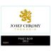 Josef Chromy Cellars Pinot Noir 2012 Front Label