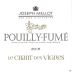 Joseph Mellot Pouilly-Fume Le Chant des Vignes 2015 Front Label