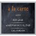 Brack Mountain Wine Company A la Carte Winemaker's Blend Red 2014 Front Label