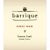 Brack Mountain Wine Company Barrique Pinot Noir 2014 Front Label