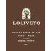 Brack Mountain Wine Company L'Oliveto Pinot Noir 2012 Front Label