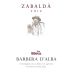 Weingut Landgraf Barbera d'Alba Zabalda 2012 Front Label