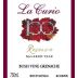 La Curio Wines Bush Vine Reserve Grenache 2010 Front Label