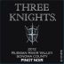 Bronco Wine Company Three Knights Pinot Noir 2012 Front Label