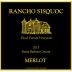 Rancho Sisquoc Merlot 2015 Front Label