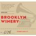 Brooklyn Winery Riesling 2013 Front Label