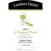 Lambert Estate A Thousand Words Basket Press Chardonnay 2010 Front Label