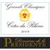 Le Domaine de la Présidente Cotes du Rhone Grands Classiques 2009 Front Label