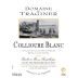 Le Domaine Du Traginer Collioure Blanc 2013 Front Label